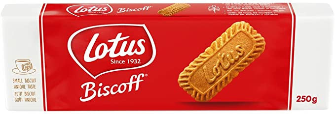 Lotus Biscoff Caramelized Biscuit Cookies, 250g/8.75 oz., {Imported from Canada}