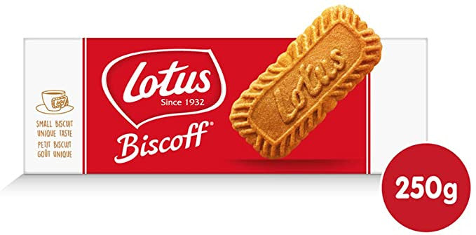 Lotus Biscoff Caramelized Biscuit Cookies, 250g/8.75 oz., {Imported from  Canada}