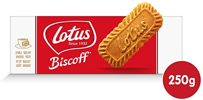 Lotus Biscoff Caramelized Biscuit Cookies, 250g/8.75 oz., {Imported from Canada}