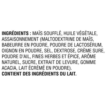 Frito Lay Smartfood Sour Cream & Onion Ready to Eat Popcorn, 175g/6.2oz. (Imported from Canada)