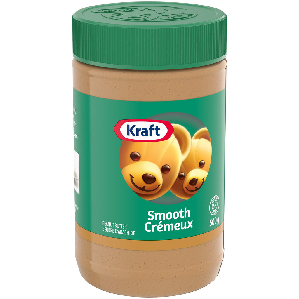 KRAFT Peanut Butter - Smooth 500g/17.6oz. (Imported from Canada)