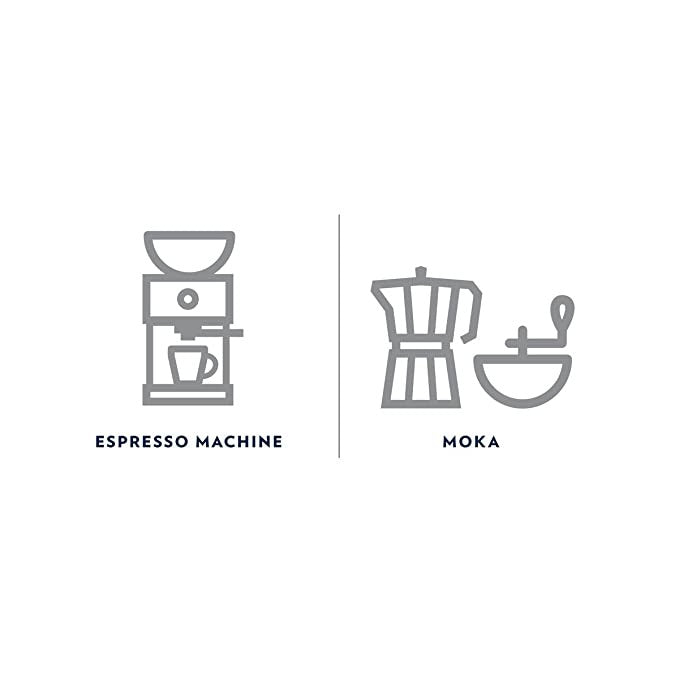 Lavazza Crema E Gusto K-Cup coffee can be brewed in an espresso machine and moka pot