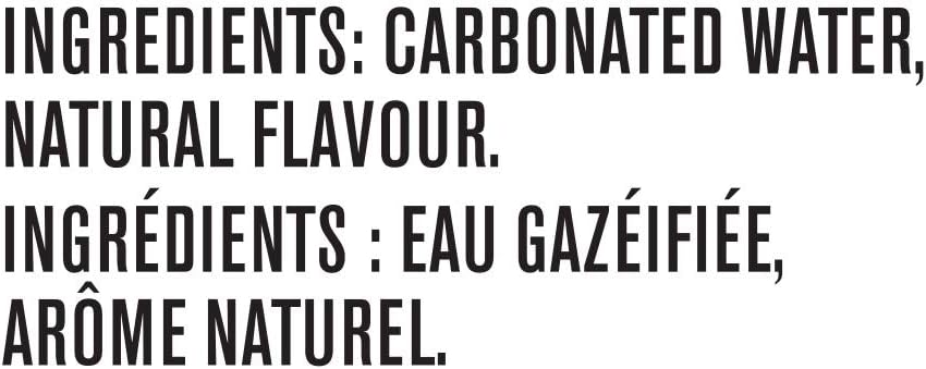 Ingredients of Bubly Sparkling Water Variety Pack, grapefruit, raspberry, lime 24x355ml/8.52kg