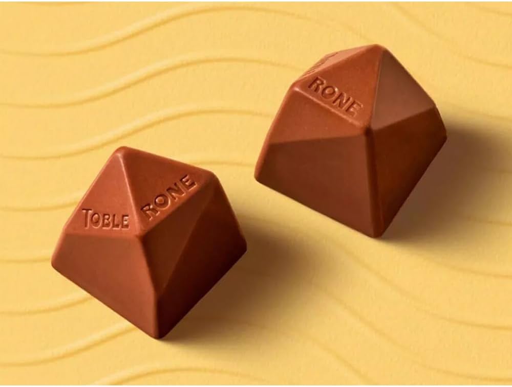 Toblerone Milk Chocolate Covered Truffles With Pieces Of Honey & Almond Nougat