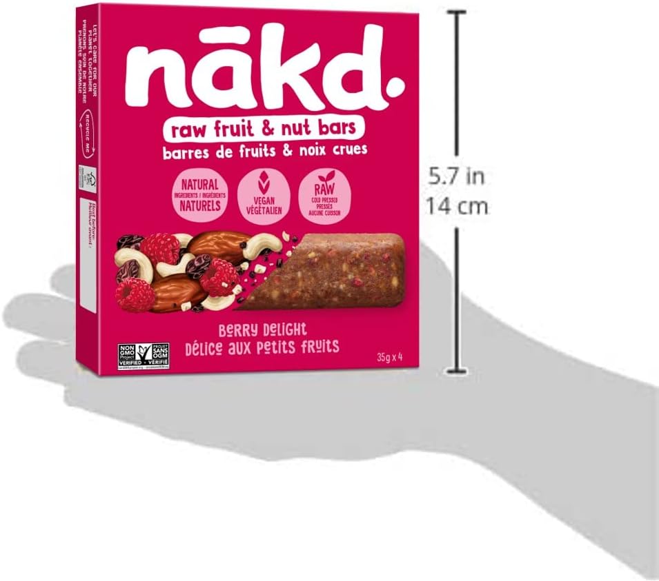 Nakd. Berry Delight Bars Box Size Image