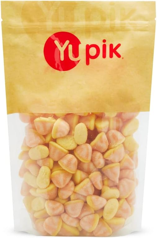 Yupik Caramel Drops Gummies 1kg, front of bag.