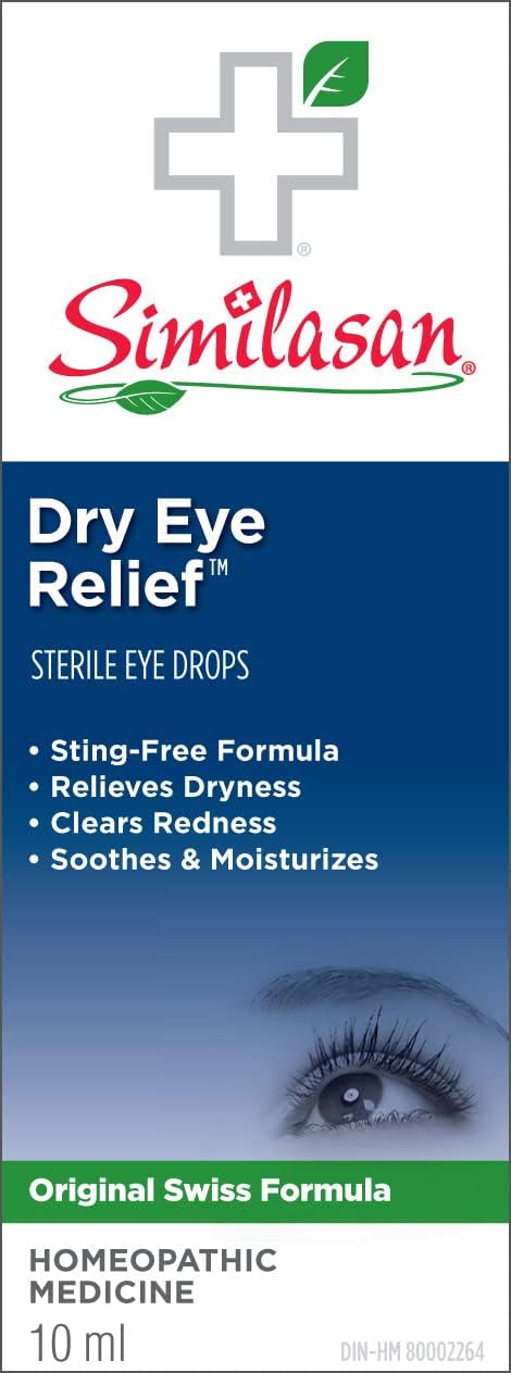 Similasan Dry Eye Relief, Homeopathic Medicine, 10mL