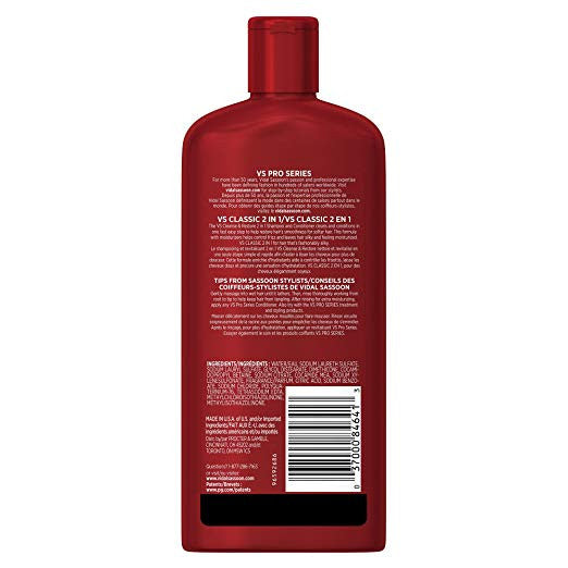 Vidal Sassoon Pro Series Classic 2 in 1 Shampoo/ Conditioner 25.3 oz. {Canadian}