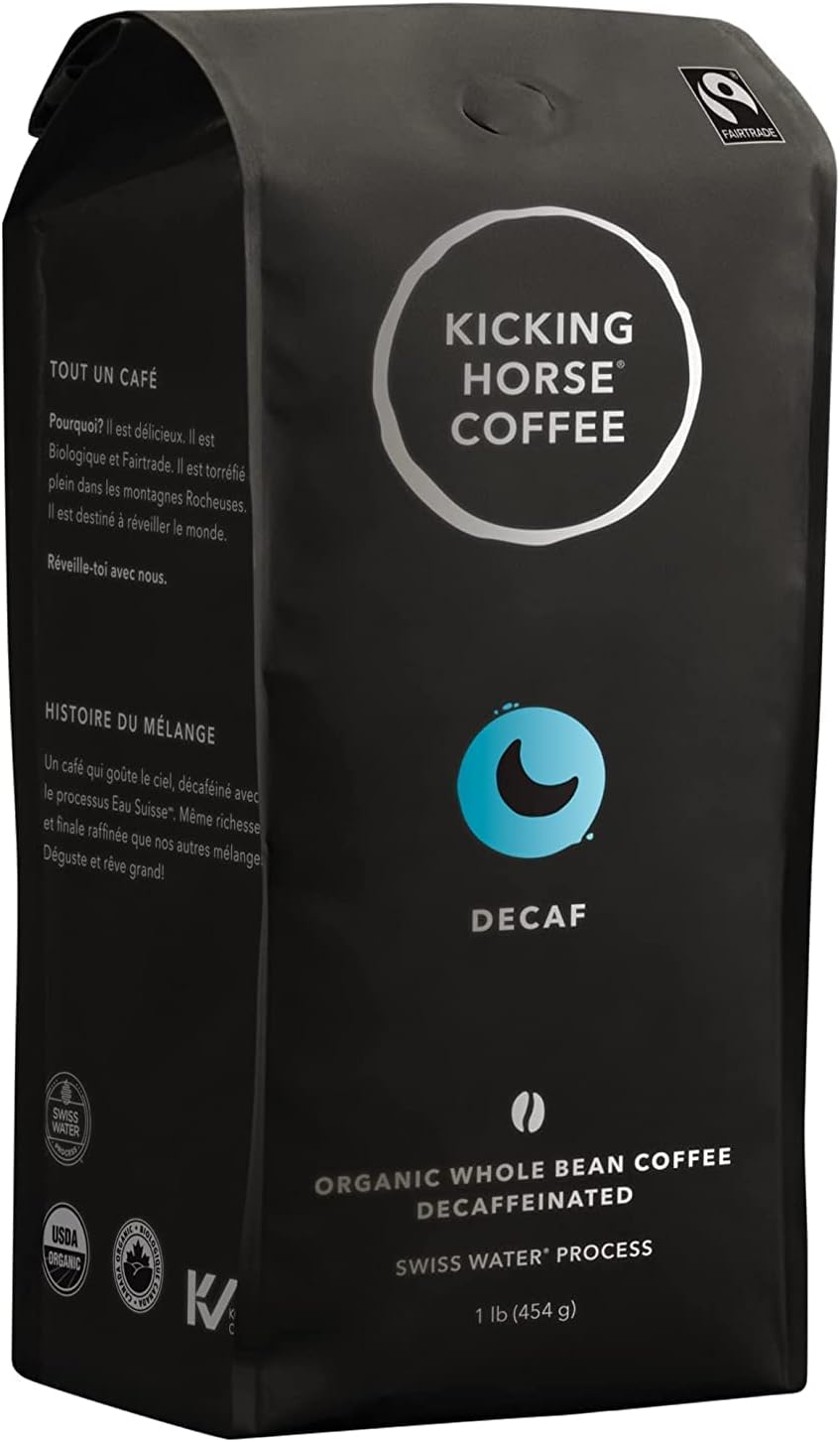 Kicking Horse Dark Roast, Whole Bean Coffee, Decaf, Swiss Water Process - 454g/16 oz