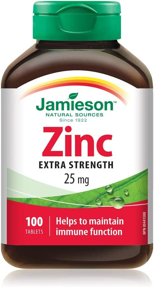 Jamieson Laboratories Zinc 25 Mg {Imported from Canada}