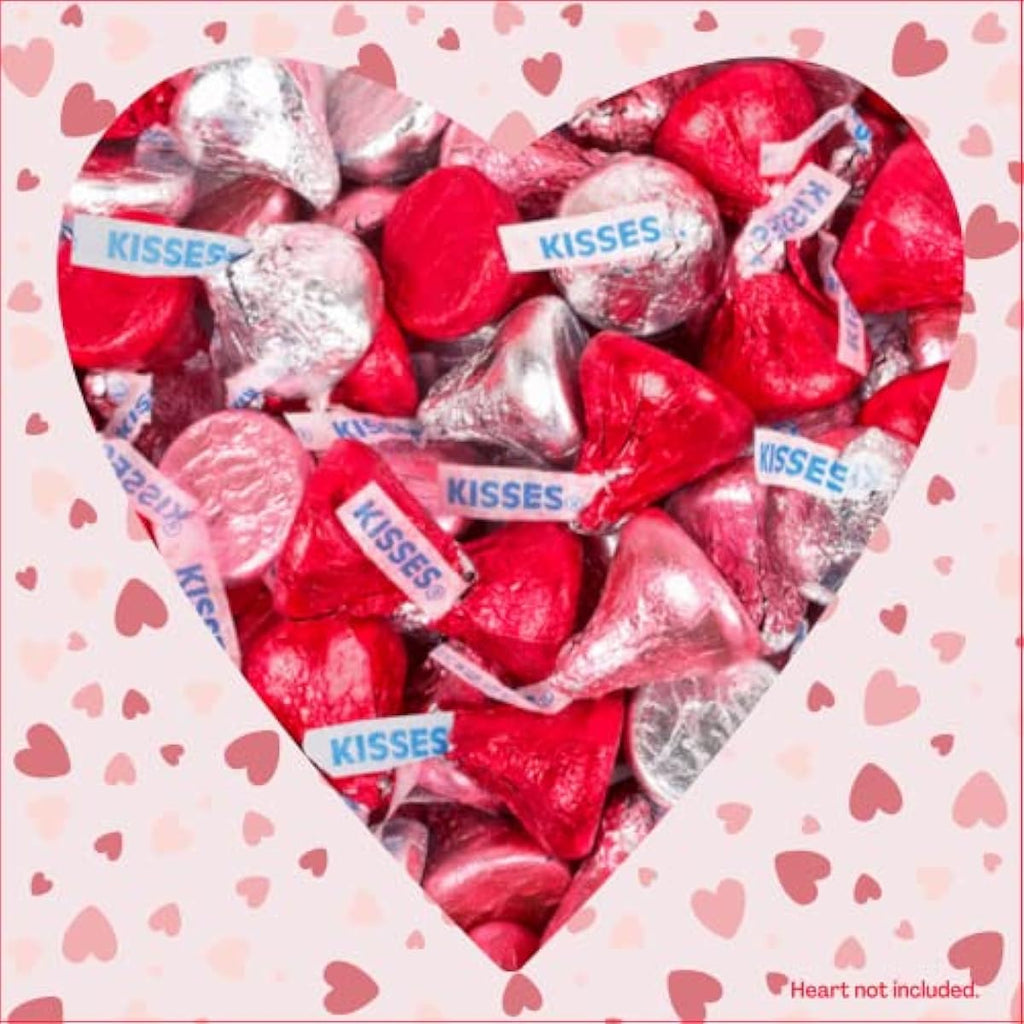 Hershey's Valentine's Day Milk Chocolate Kisses, 180g/6.3 oz. - Heart Shaped Gift