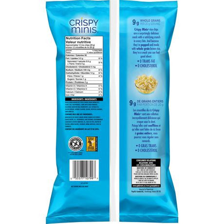 Quaker Crispy Minis Rice Chips Butter Popcorn, 100g/3.5 oz., {Canadian}