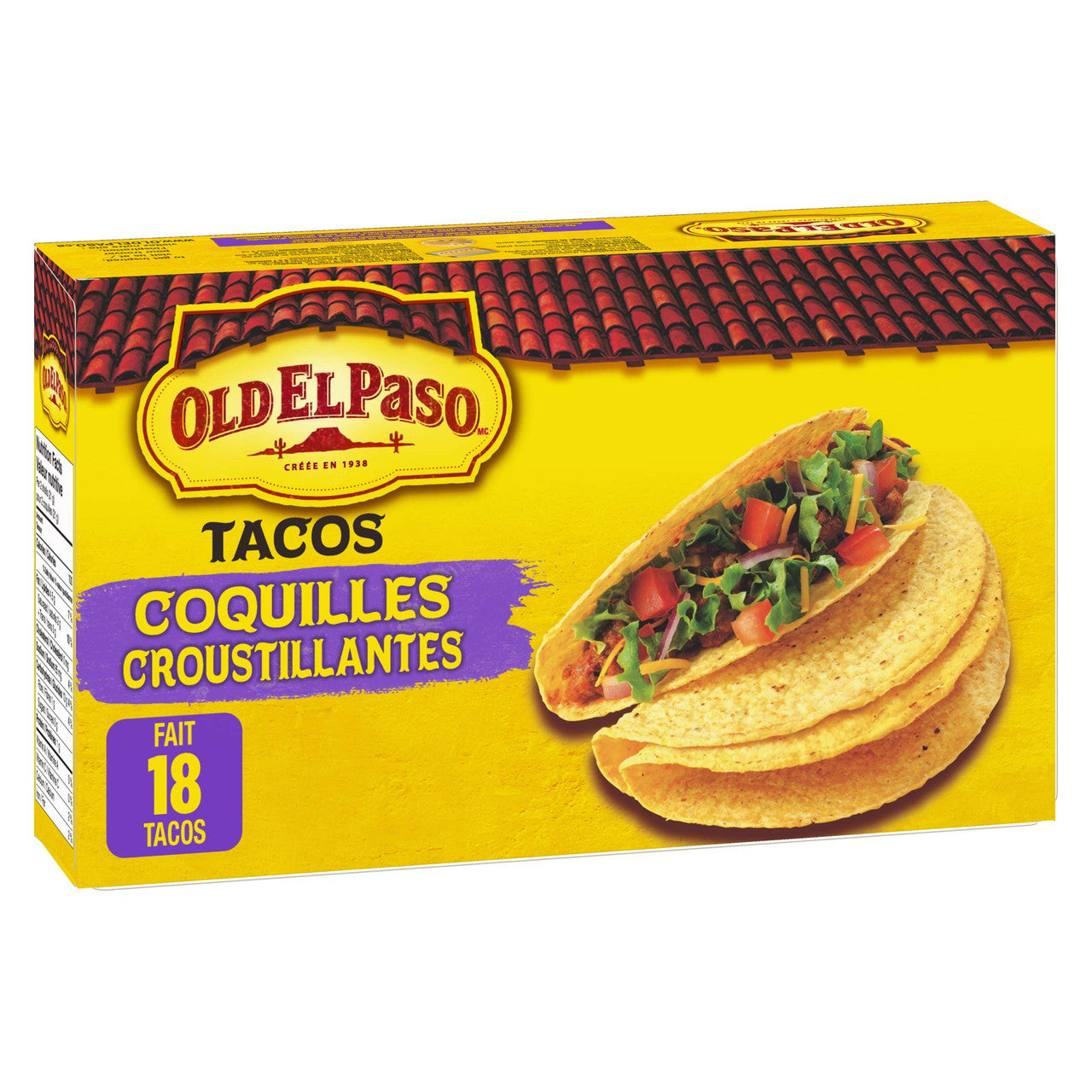 Old El Paso Gluten Free Taco Crunchy Shells (18pk) 191g/6.7 oz {Imported from Canada}