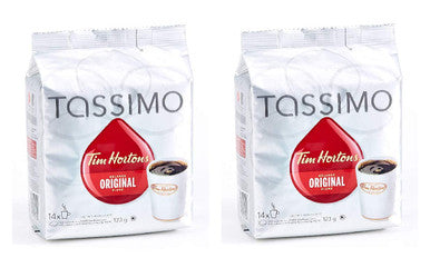 Tassimo Tim Horton's Coffee Single Serve T-Discs, 14 T-Discs (Original, 28 Count) {Imported from Canada}