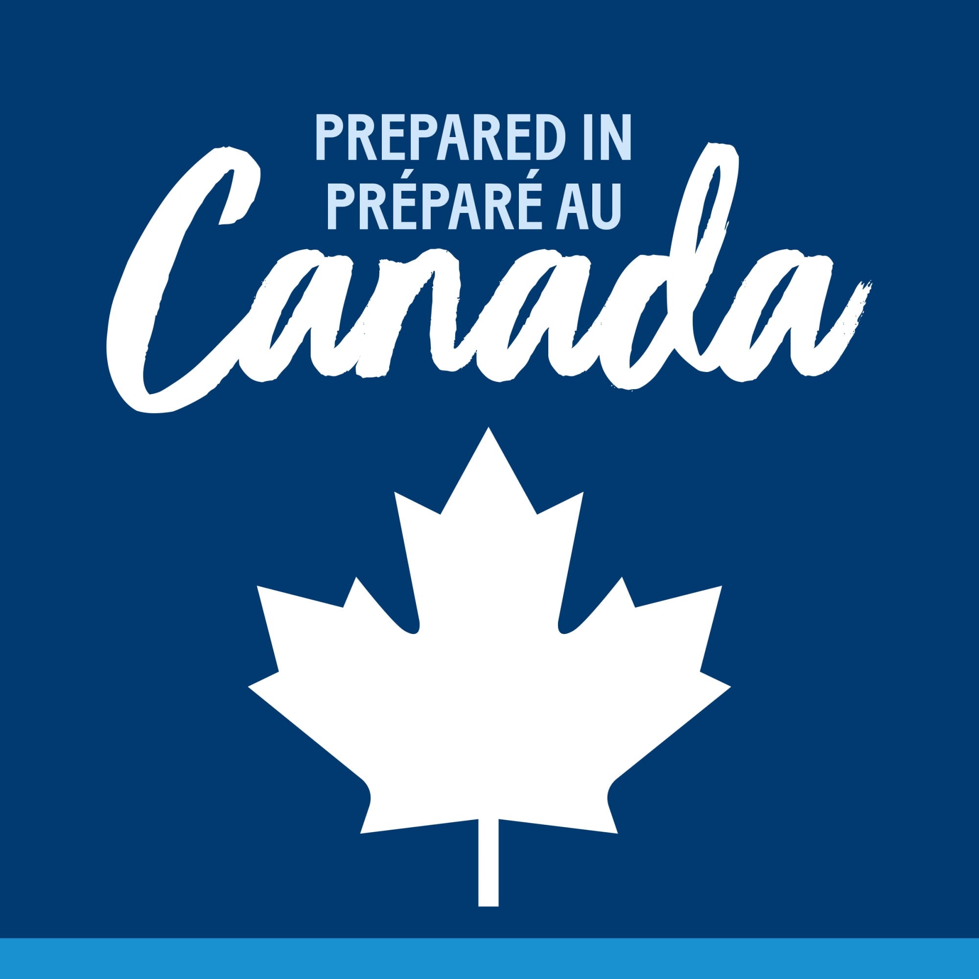 Kraft Creamy Caesar Dressing, prepared in Canada label