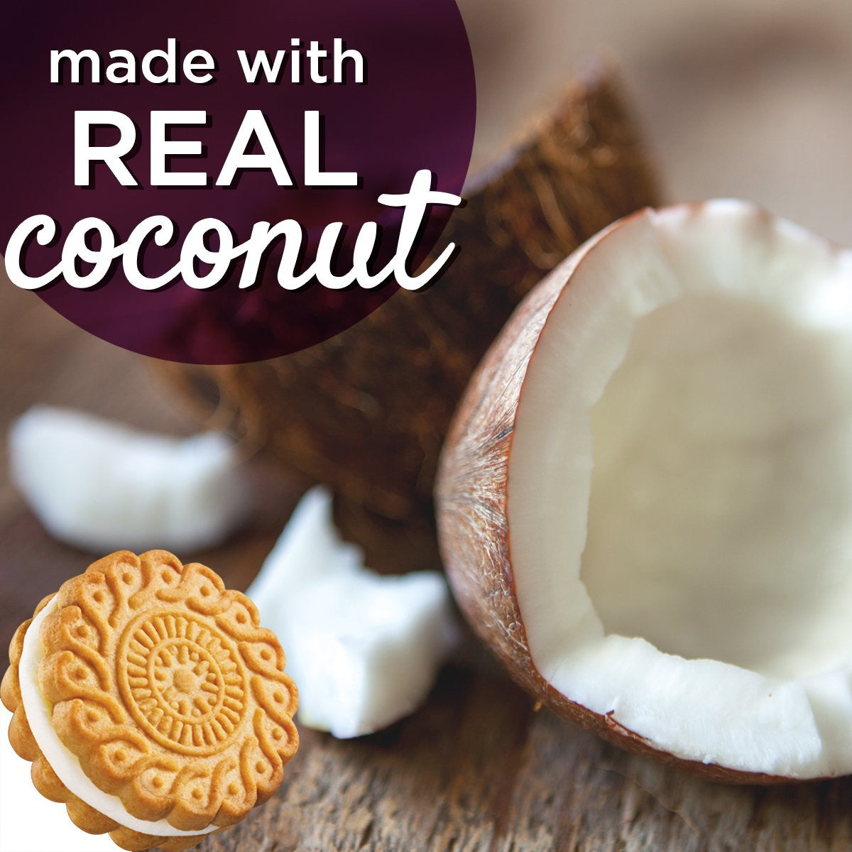 Dare Ultimate Coconut Creme Cookies, 290g/10.2 oz, (12pk) {Imported from Canada}