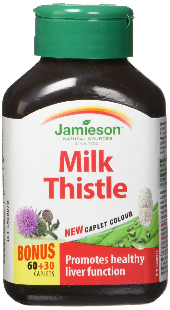 Jamieson Milk Thistle Bonus for Liver (90 Caps) {Imported from Canada}
