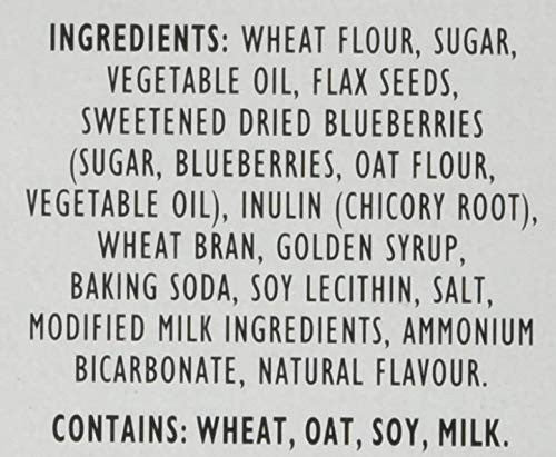 Peek Freans Lifestyle Blueberry Brown Sugar with Flax Cookies  290g/10.2 oz., {Imported from Canada}
