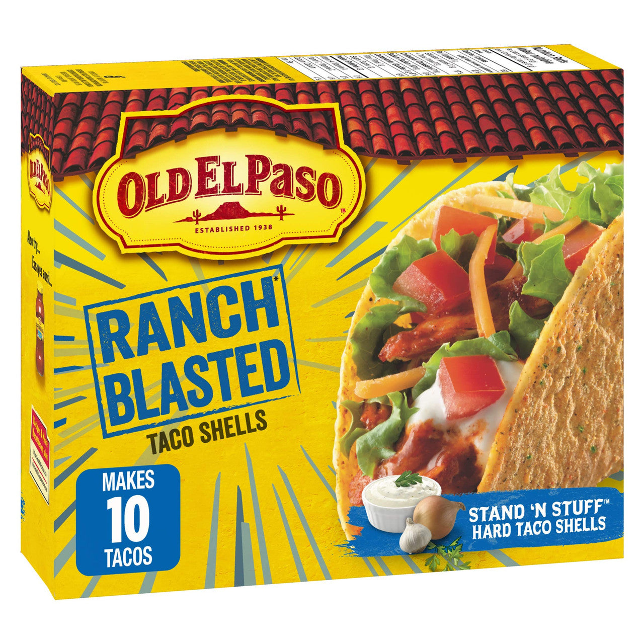 Old El Paso, Ranch Blasted, Stand n' Stuff Taco Shells, 153g/5.4oz., {Imported from Canada}