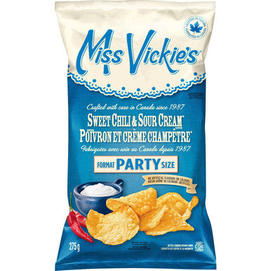 Miss Vickies Kettle Cooked Sweet Chili & Sour Cream Potato Chips, 275g/ 9.7 oz {Imported from Canada}