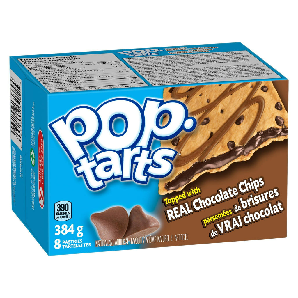 Kellogg's Pop-Tarts Chocolate Chip, 8 Pastries, 384g/13.5 oz., Box