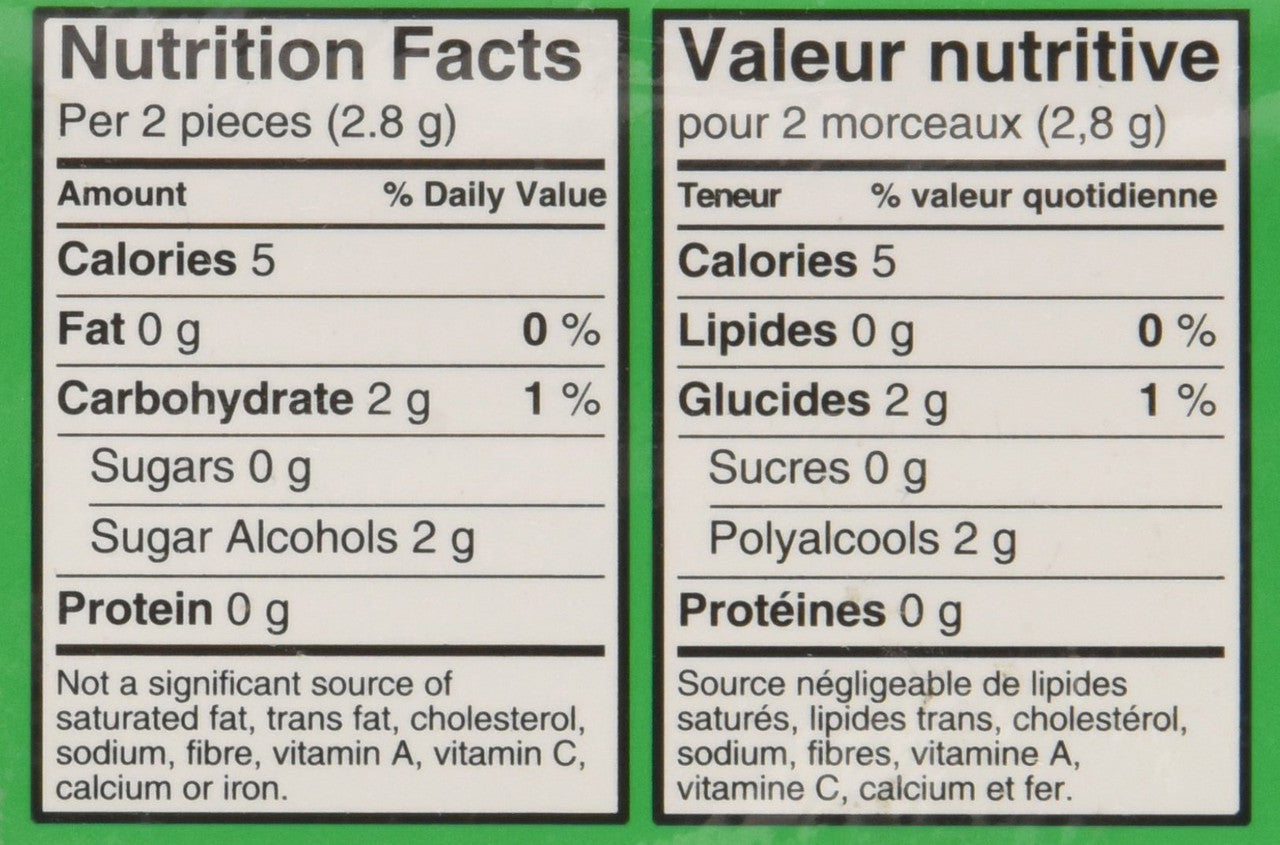 Excel Sugar-free Pellet Gum, 12ct - 12pk , Spearmint {Imported from Canada}