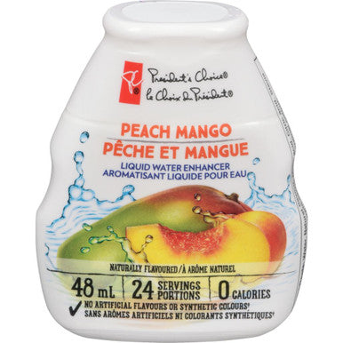 Peach Mango Liquid Water Enhancer President's Choice 48ml/1.62 OZ {Imported from Canada}