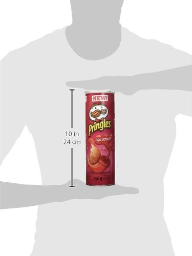 Pringles Potato Chips, Ketchup, 156g/5.5oz (14 Pack), {Imported from Canada}