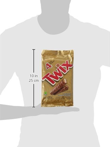 Twix Chocolate 4 Pack 200 Gram/7.05 Ounces {Imported from Canada}