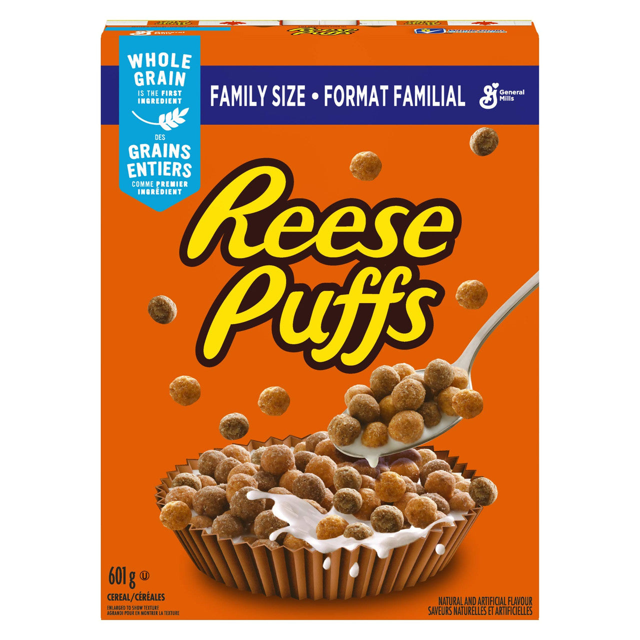 Reese Puffs Chocolate, Peanut Butter Cereal, 601g/21.2oz. (Imported from Canada)