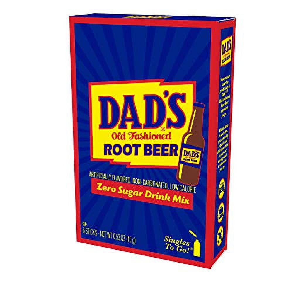 Dad's Old Fashioned Root Beer Drink Mix, 6 packets, 15g/0.5 oz
