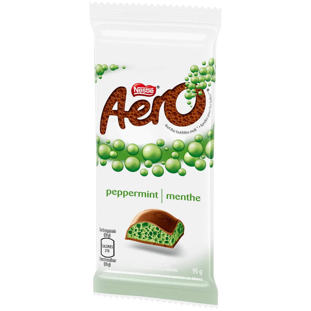 AERO NESTLE  Dark Mint Chocolate Bar, 95g/3.35oz, (Imported from Canada)