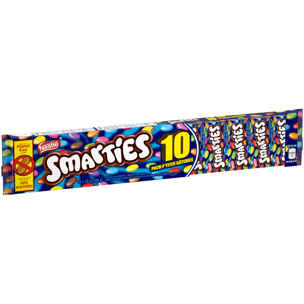 Nestle SMARTIES Snack Size (Pack of 10), 10g each, {Imported from Canada}