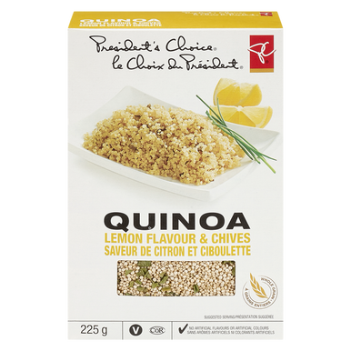 PC Lemon Flavour & Chives Quinoa, 225g/7.9oz., {Imported from Canada}