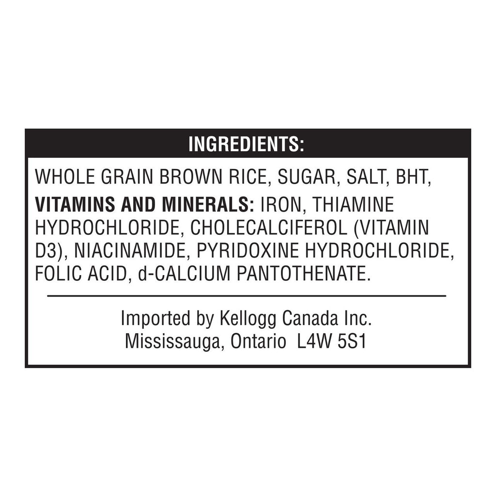 Kellogg's Rice Krispies Gluten Free Cereal 340g/11.99oz. (Imported from Canada)