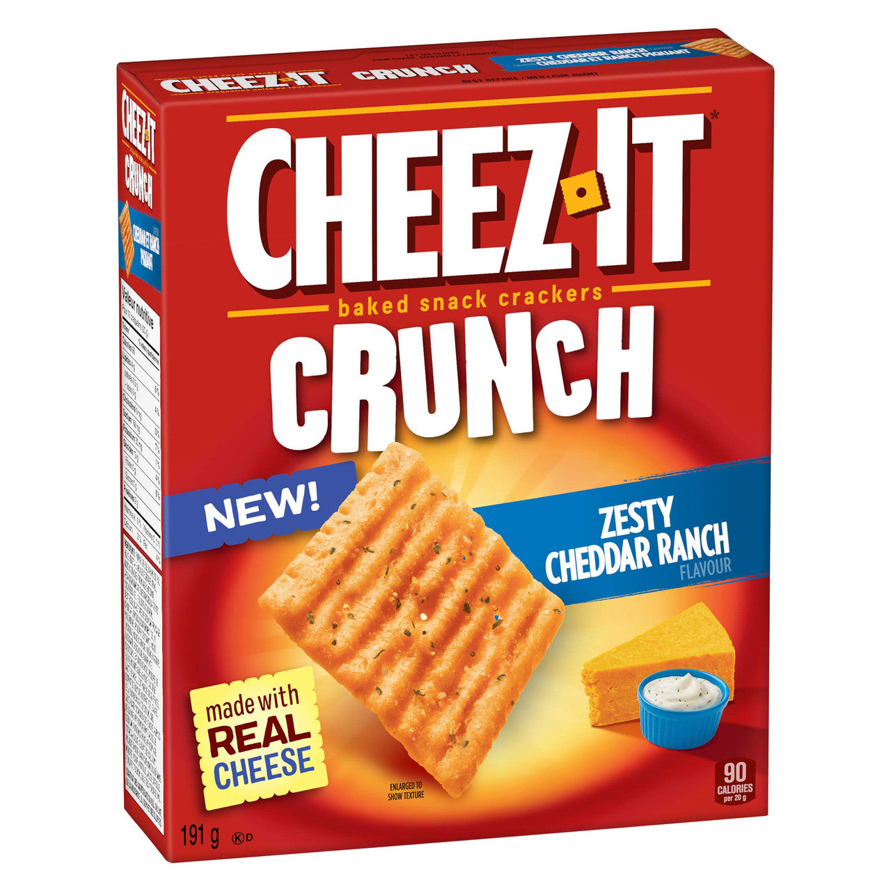 Cheez-It Crunch, Zesty Cheddar Ranch 191g/6.7 oz {Imported from Canada}