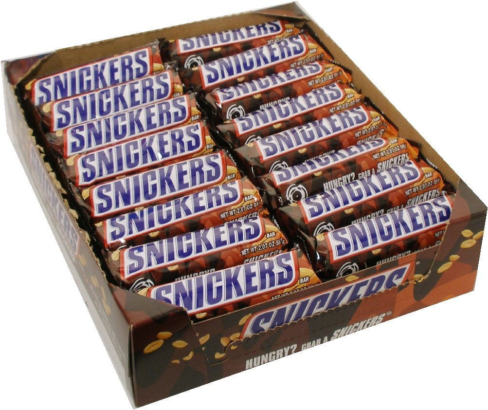 Snickers Bar, Chocolate Candy, 48 bars of 1.86oz each{Imported from Canada}