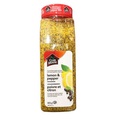 Club House, Lemon & Pepper Seasoning Blend, 825g/1.8 lbs., {Imported from Canada}