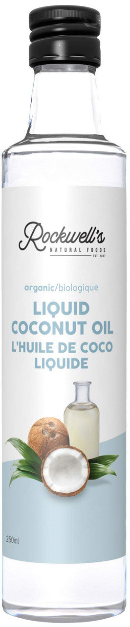 Rockwell's Liquid Coconut Oil , 250ml/8.5 fl. oz., {Imported from Canada}