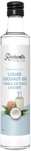 Rockwell's Liquid Coconut Oil , 250ml/8.5 fl. oz., {Imported from Canada}