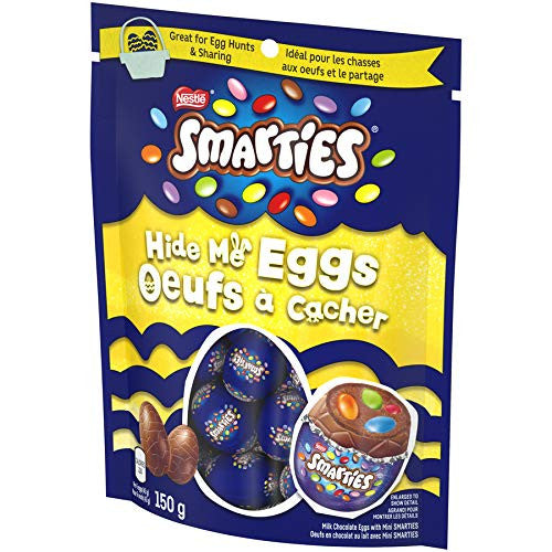 Nestle Smarties Easter Hide Me Chocolate Eggs, 150g/5.3oz.(Imported from Canada)