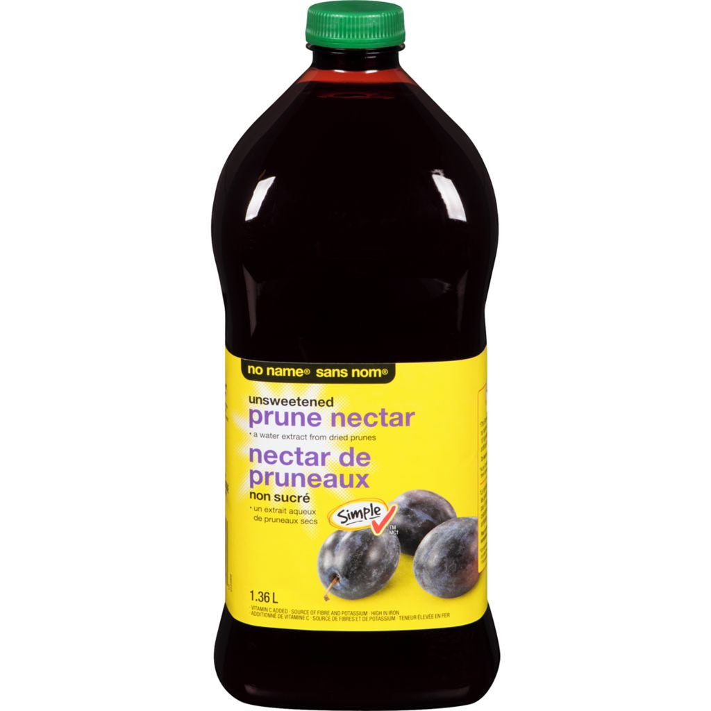 No Name Unsweetened Prune Nectar Juice (1.36L/46 fl.oz.) {Imported from Canada}