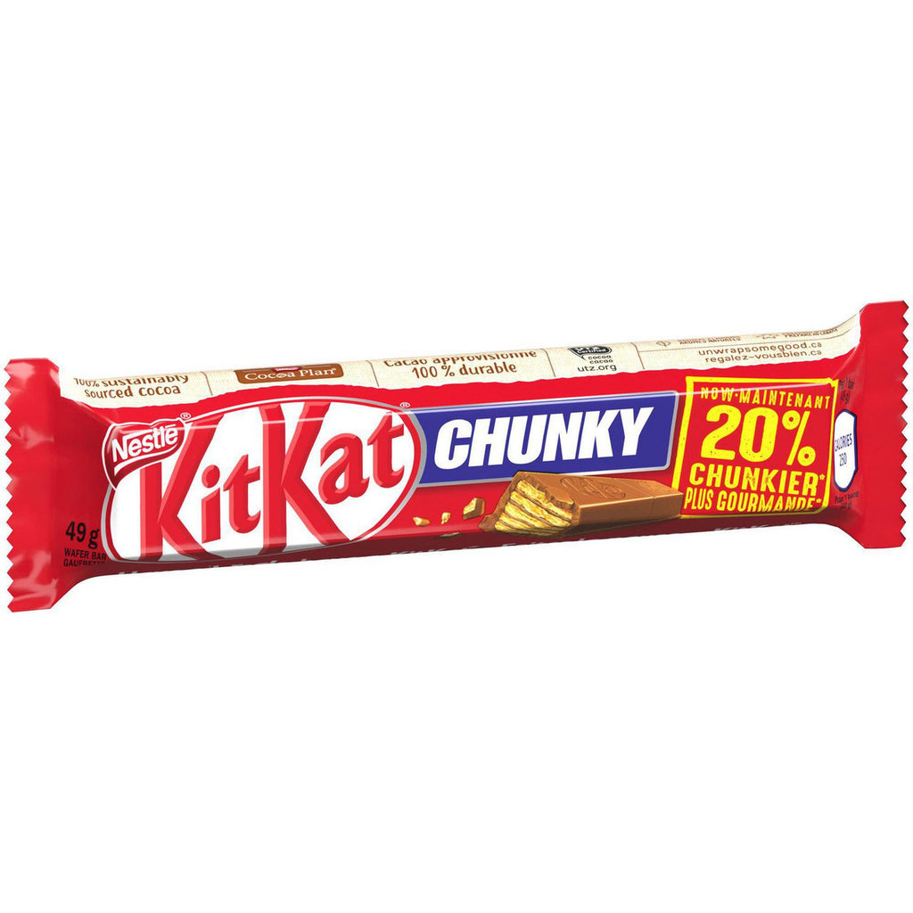 Kit Kat Chunky Original Chocolate Bars - (49g/1.7 oz. x 12 Bars) {Imported from Canada}