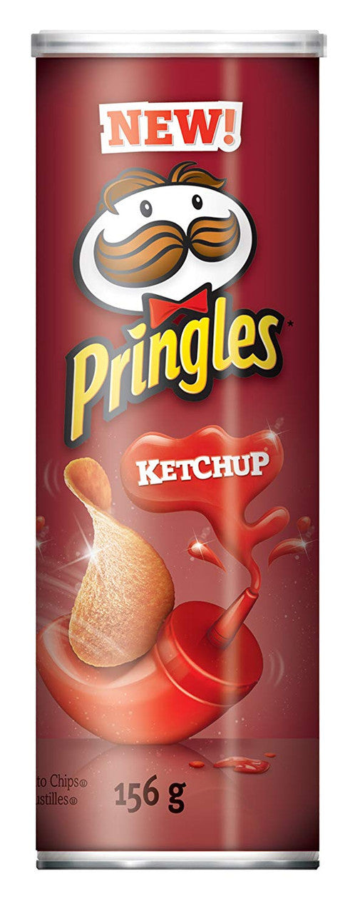 Pringles Potato Chips, Ketchup, 156g/5.5oz (14 Pack), {Imported from Canada}