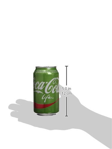 Coca-Cola Life Soft Drinks, 355mL Cans, 12 Pack, {Imported from Canada}