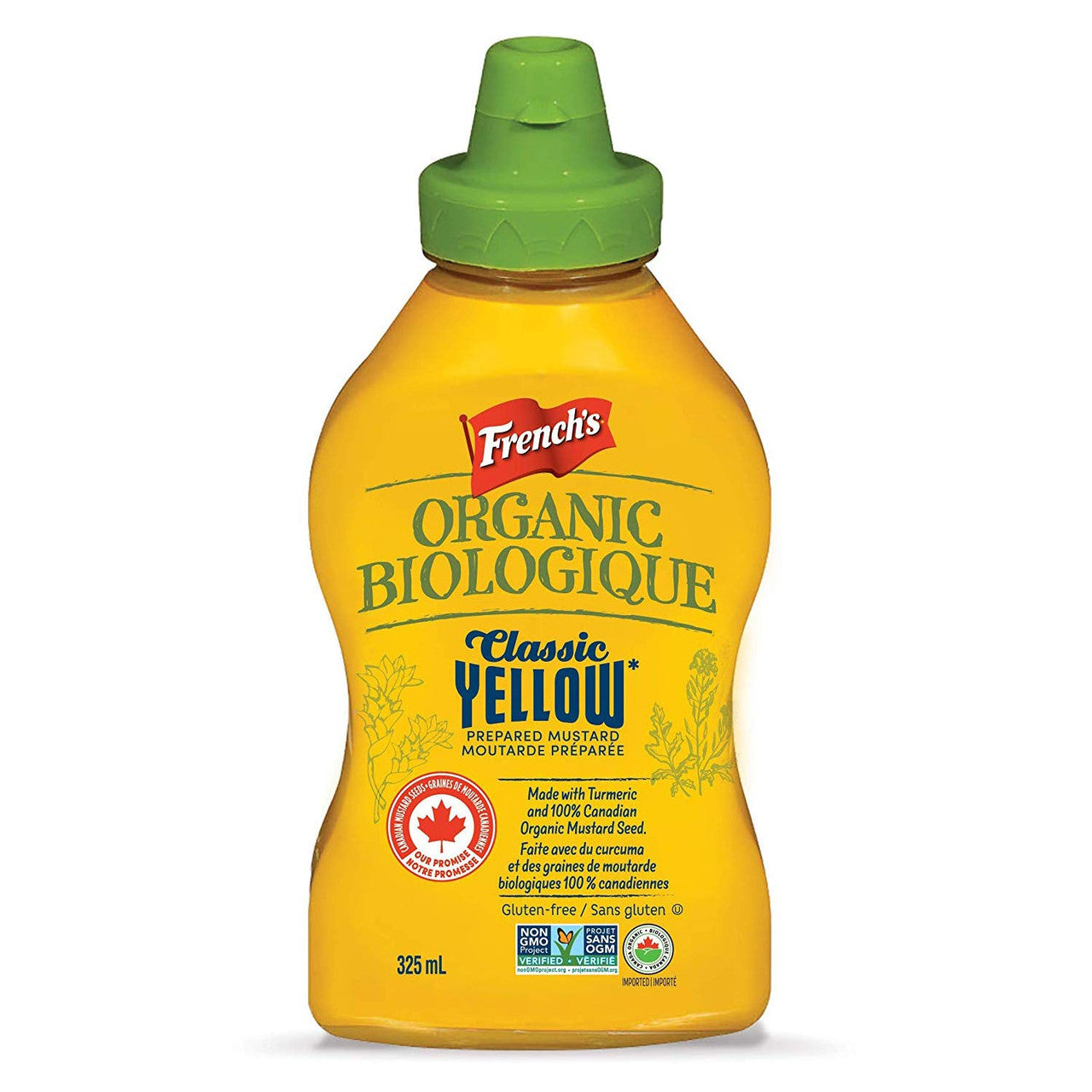 French's, Organic, Classic Yellow Mustard, 325ml/11oz., {Imported from Canada}
