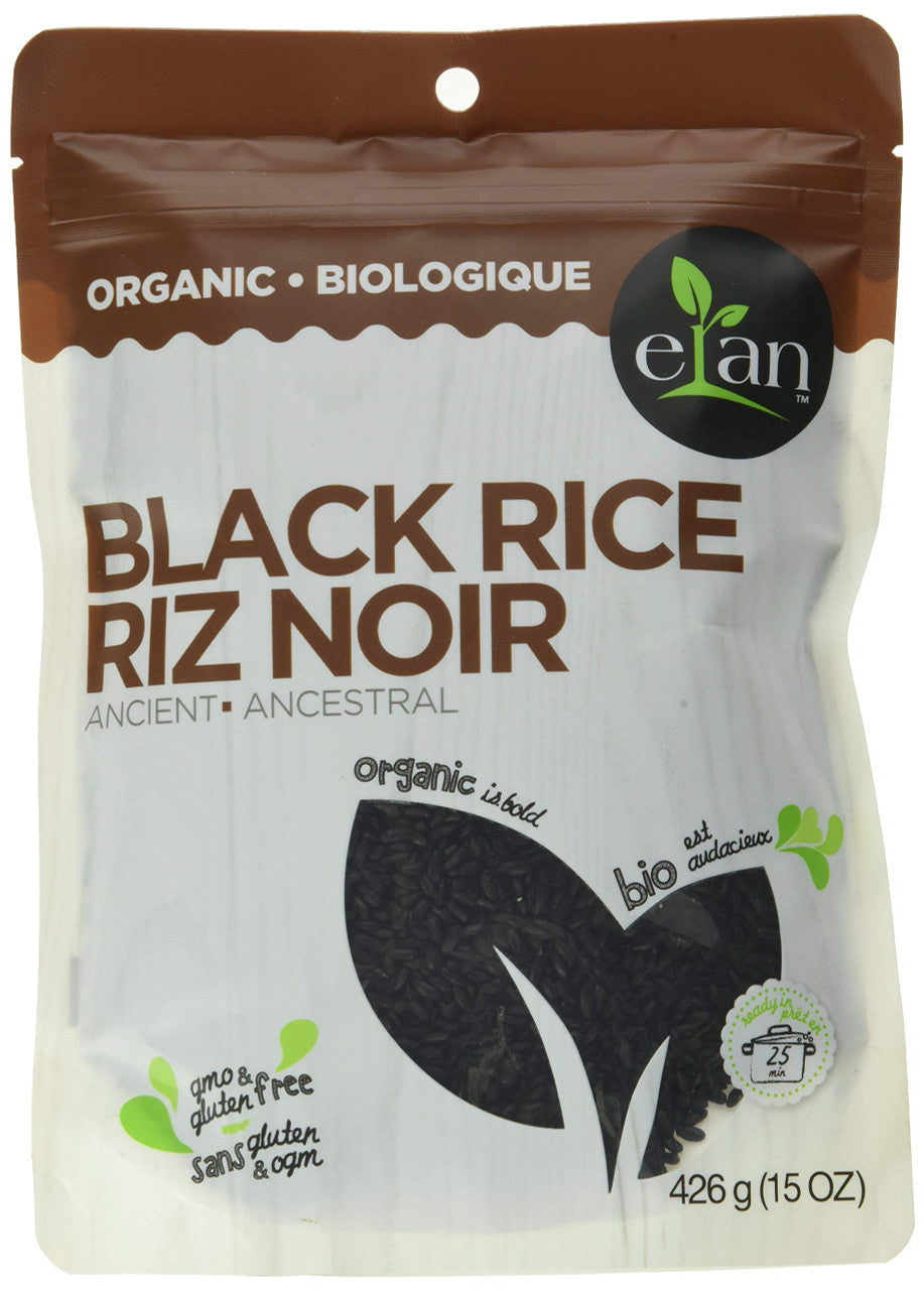 ELAN Organic Ancient Black Rice, 426g/15oz., {Imported from Canada}