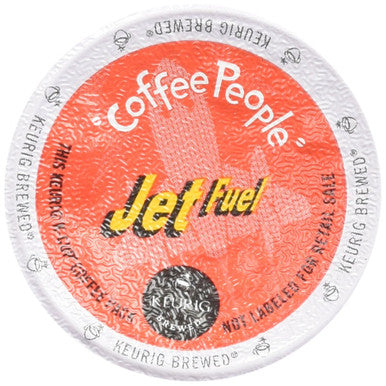 Coffee People Dark Roast, Jet Fuel, K-Cup Portion Pack for Keurig Brewers 24-Count