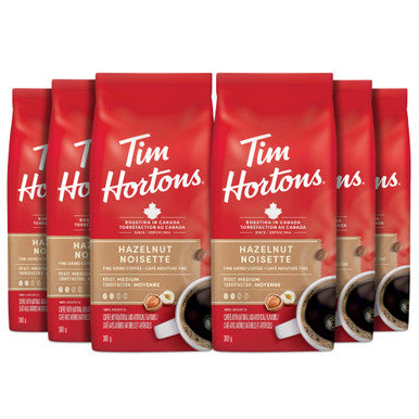 Tim Hortons Hazelnut Coffee - 300g/10.6 oz., (6pk) {Imported from Canada}
