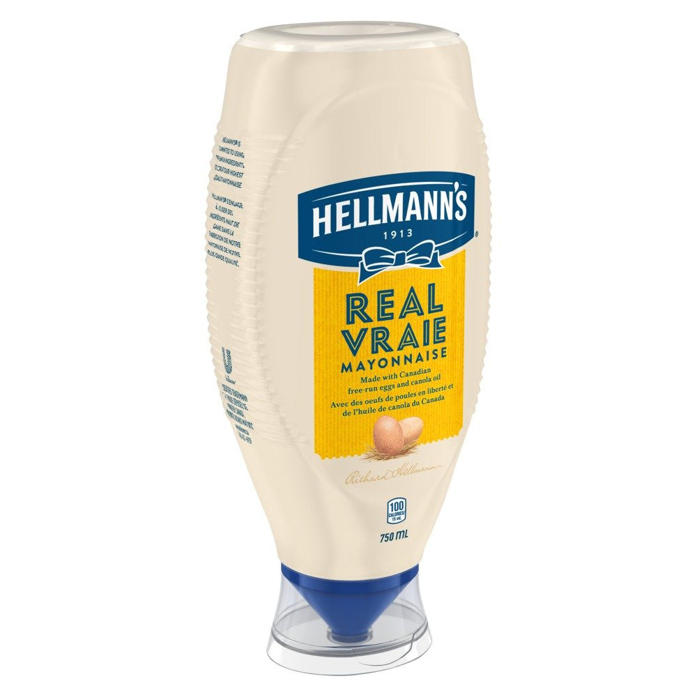 Hellmanns Real Mayonnaise 750mL/25.4 oz. {Imported from Canada}